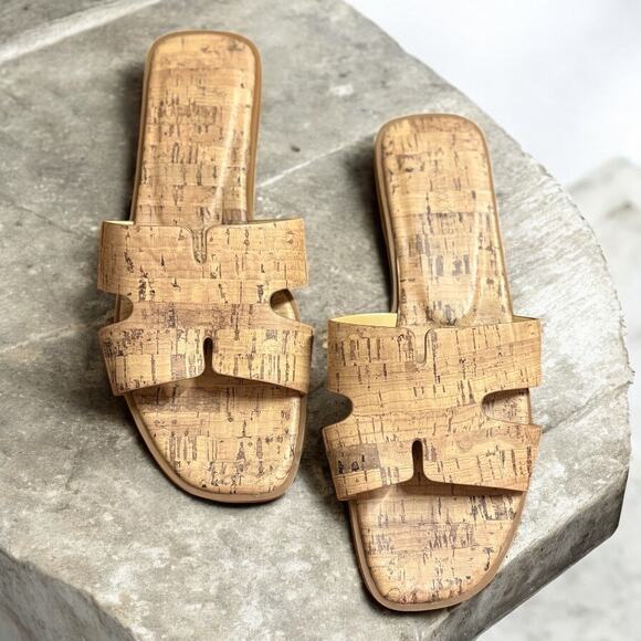 Stratuxx Kaze Cork Style H Band Sandals Slides Size 9 - Picture 1 of 4